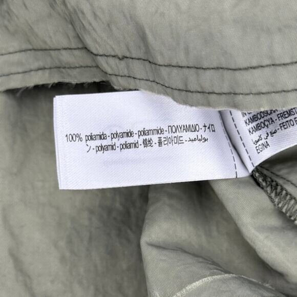 ZARA Cropped Patchwork Shirt Sz XS Green - Picture 4 of 5